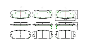 

High quality Rear Brake Pad SCP1327-095 for landwind x6