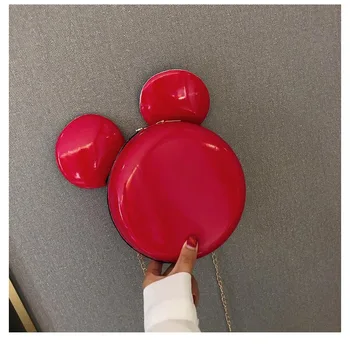 

Heat Fashion Brand Design Women Mickey Shaped Cute Funny Evening Bag Clutch Purse Chain Shoulder Bag for Birthday Gift