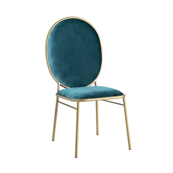 

Nordic restaurant iron chair ins dining back home makeup modern minimalist stool net red dressing