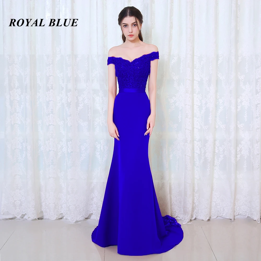 Синий BEPEITHY Robe De Soiree Русалка бургундское длинное вечернее платье вечерние элегантные vestido de festa длинное платье для выпускного вечера с поясом - Цвет: Синий
