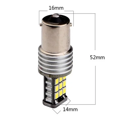 1 шт. 1156 BAU15S PY21W BA15S P21W 21 SMD 2835 LED белый красный желтый 12 В автомобиль 7506 7507 R5W R10W авто