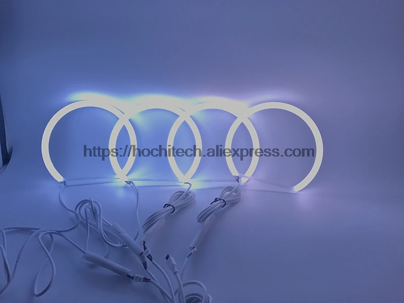 HochiTech 5050 SMD Хлопок многоцветный RGB светодиодный набор ангельских глаз с пультом дистанционного управления для 2007-14 'Chevrolet Silverado 1500 2500 3500