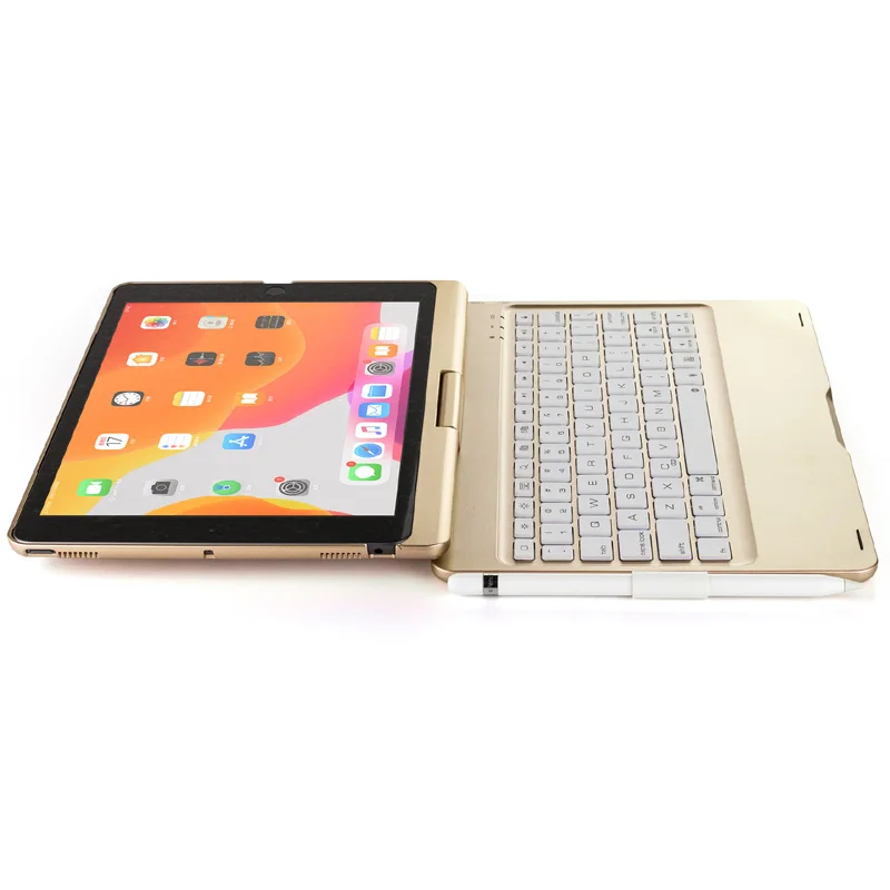 Чехол для iPad 10,2, тонкий, 7 цветов, с подсветкой, Беспроводная Bluetooth клавиатура, чехол, чехол для, iPad 10,2