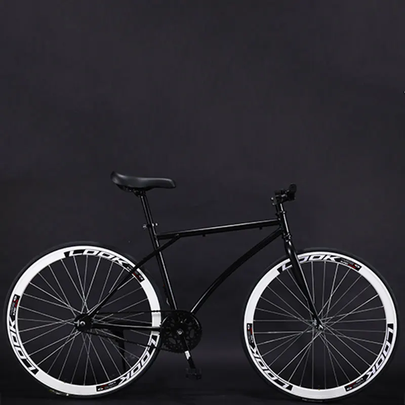 Bicycle Road Bike Fixed Gear Adult Men and Women Models Racing Solid Tire Single Speed Students New Cool