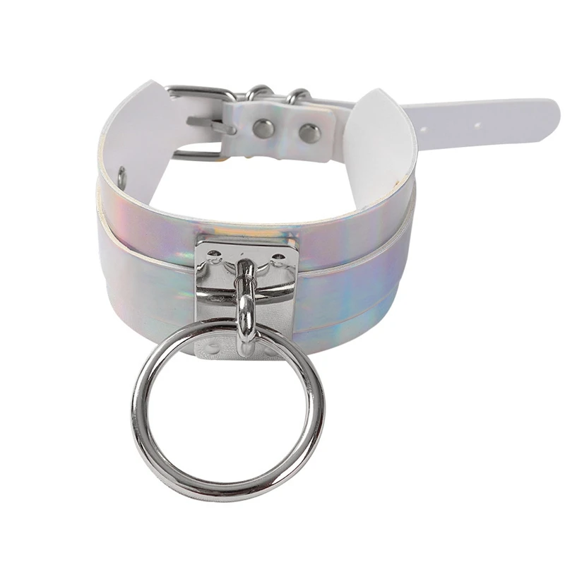 Сексуальный панковский Готический кожаный уплотнительное кольцо с шипами колье ожерелье винтажное очаровательное круглое открытое ожерелье с воротником женские ювелирные изделия подарок - Цвет: PG0502