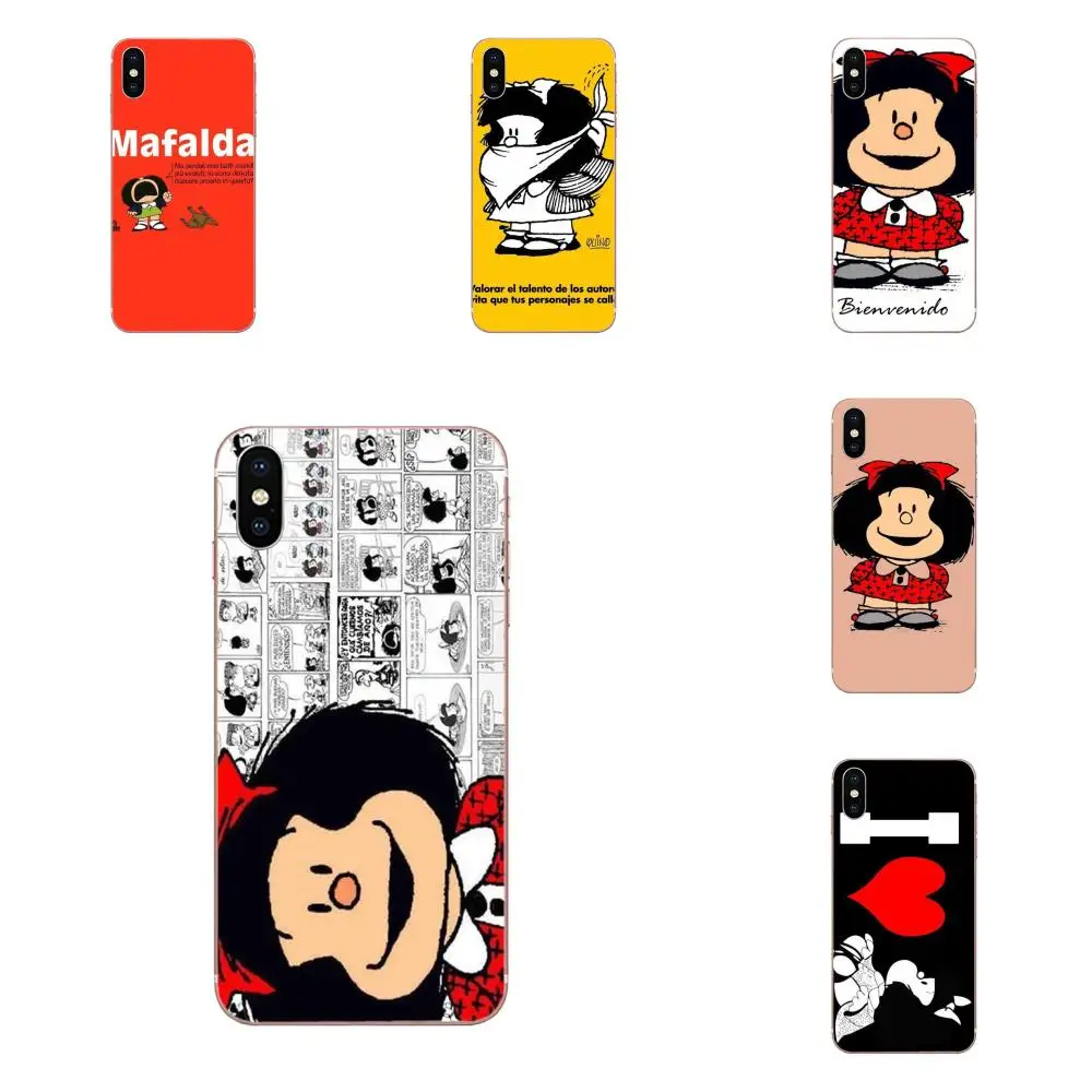 

TPU Case Mobile For Huawei Honor Nova Note 5 5I 8A 8X 10 Pro 9X For Moto G G2 G3 G4 G5 G6 G7 Plus Mafalda Girl
