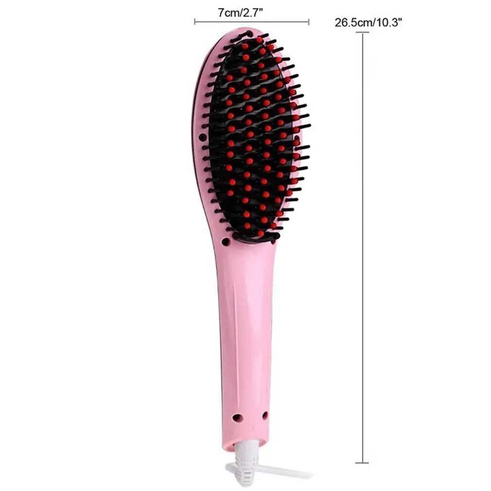 Silky And Smooth Results Professional Electric Fast Straightening Irons Magic Comb With Lcd Display Straight Hair Styling Tool