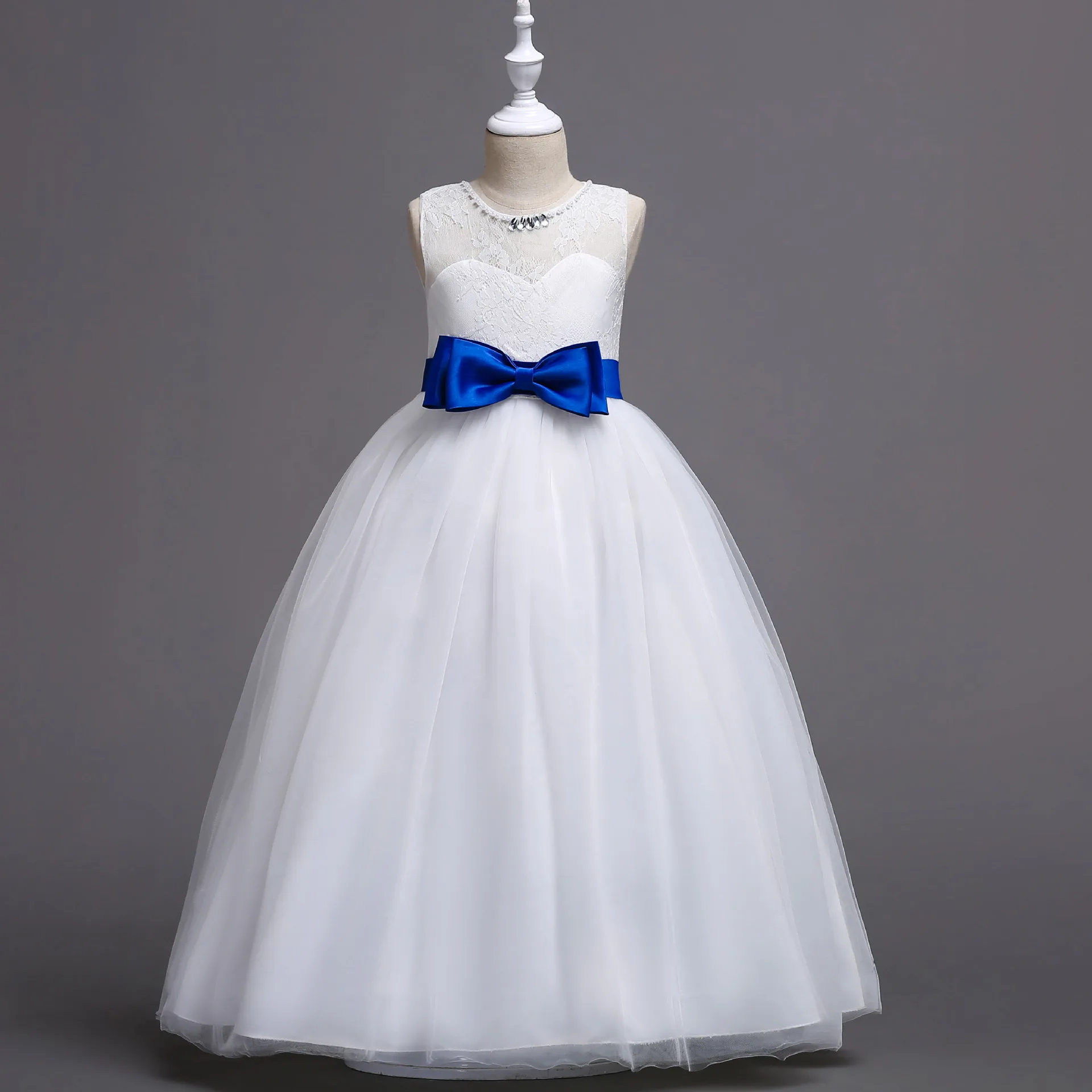 

2019 Summer New Style GIRL'S Gown Long Skirts Large GIRL'S Princess Dress Kids' Waistcoat Dress Korean-style