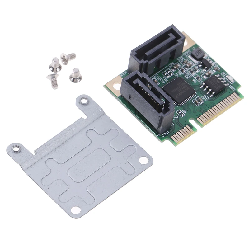 Mini PCI-E PCI express to SATA 3.0 converter hard drive extension card 2 ports