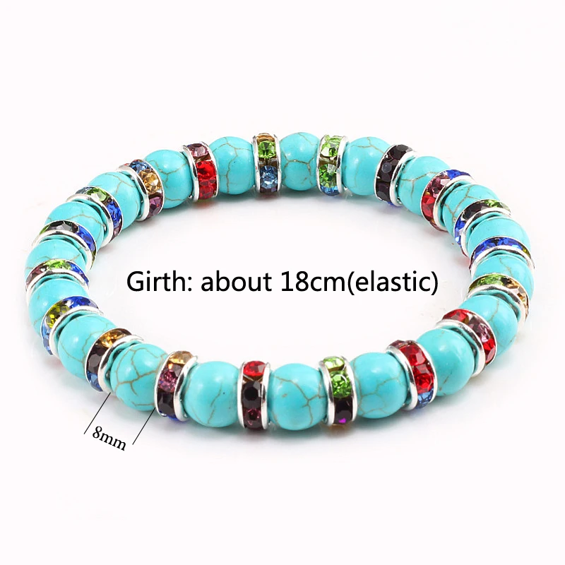 Natural Stone Bead Bracelets For Women Men