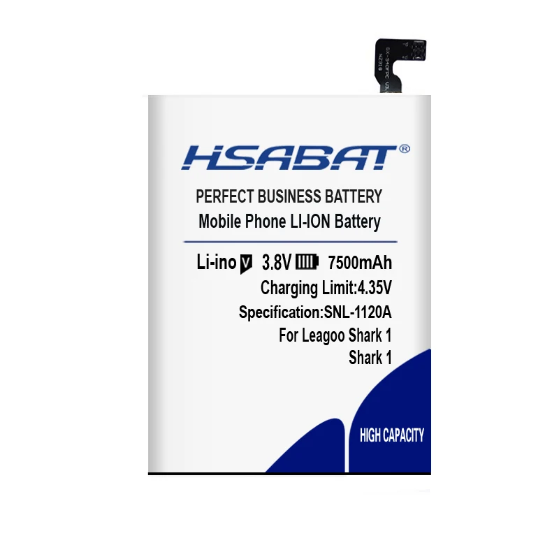 HSABAT Shark 1 7500mAh аккумулятор для LEAGOO Shark 1+ номер отслеживания