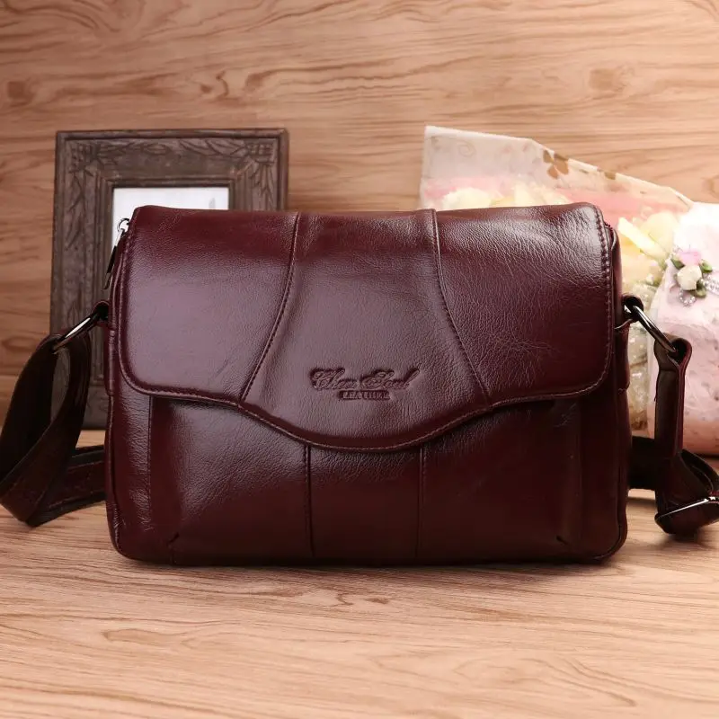 

Genuine Leather Women Bag Ladies Shoulder Crossbody Bag Luxury Handbags Messenger Bag Fashion Female Large Tote Purse