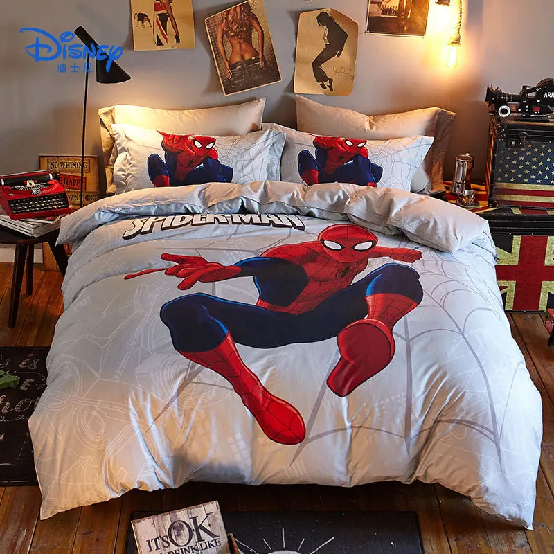 Disney Marvel постельные принадлежности с 3D принтом роскошный комплект постельного
