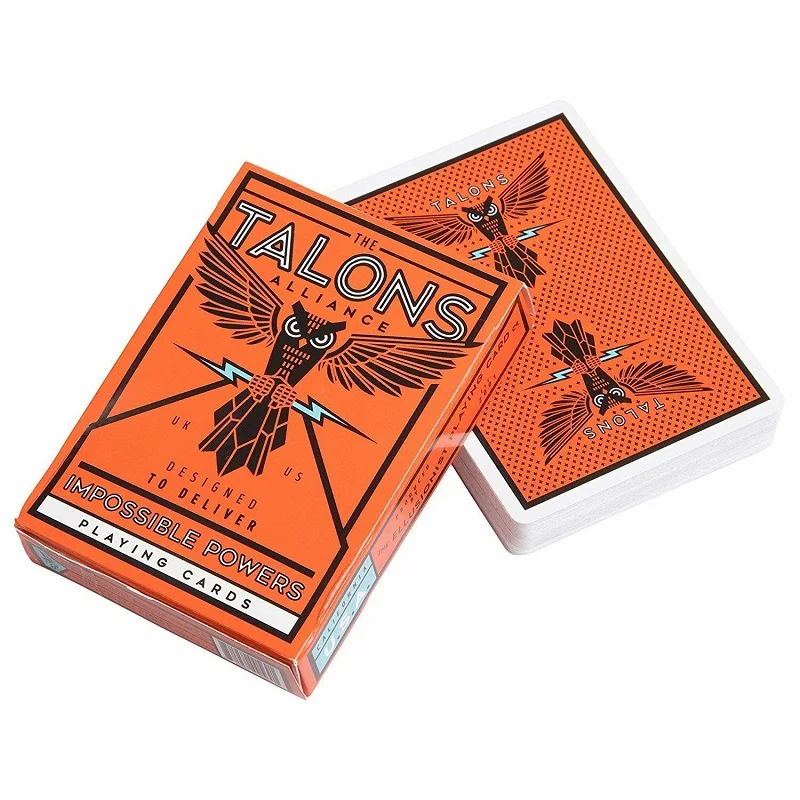 Ellusionist Talons Alliance игральные карты велосипед оранжевый сова колода Покер Размер USPCC ограниченное издание Волшебные трюки Волшебный реквизит