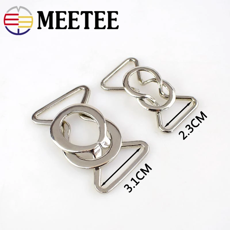 Металлическая застежка Meetee для пальто и кожаных пуговиц 2/4/10 шт. 23/31 мм сумок
