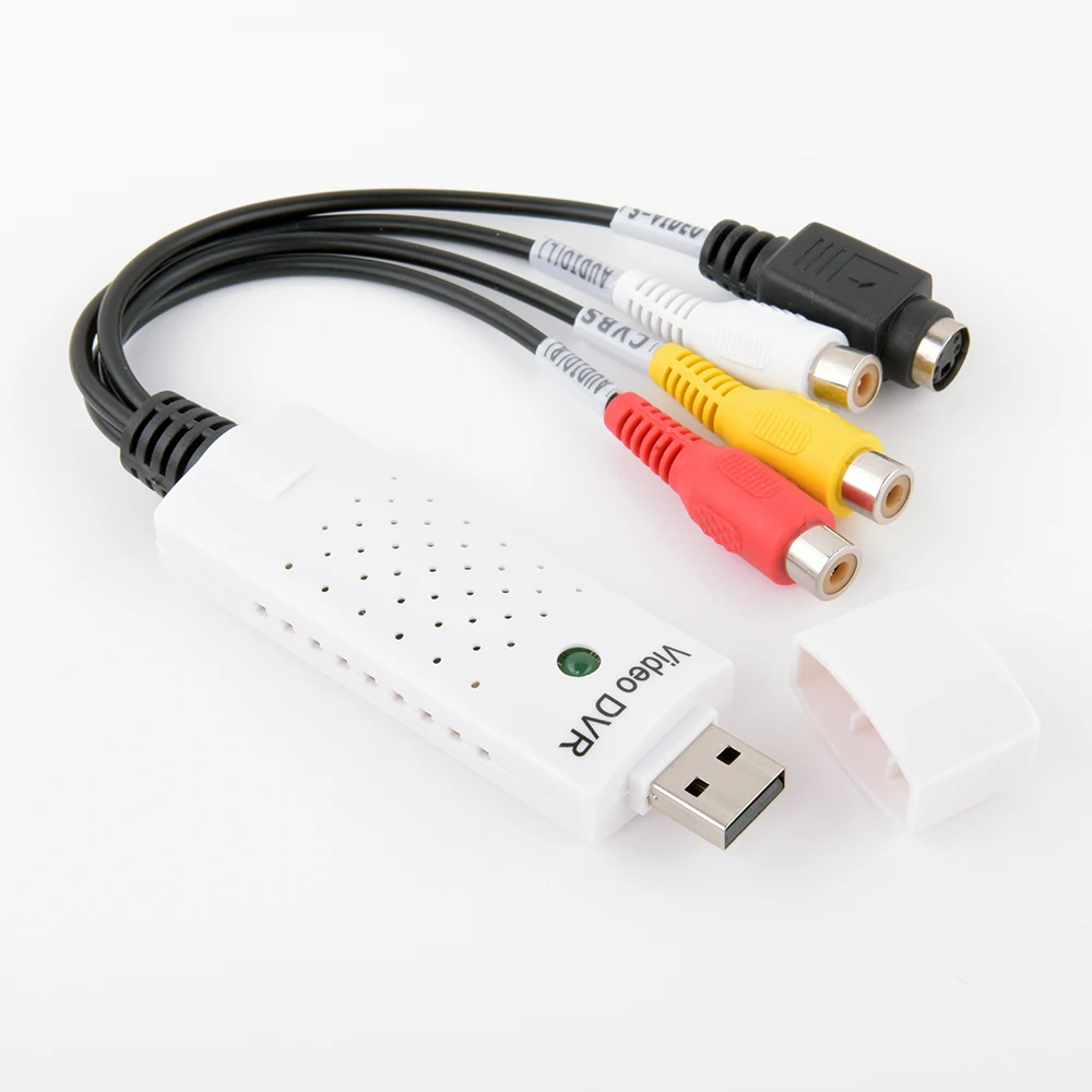 Asunflower USB 2,0 Аудио Видео Карта видеозахвата адаптер VHS к DVD видео конвертер для Win7/8/9/10, Linux, Mac кабель-удлинитель