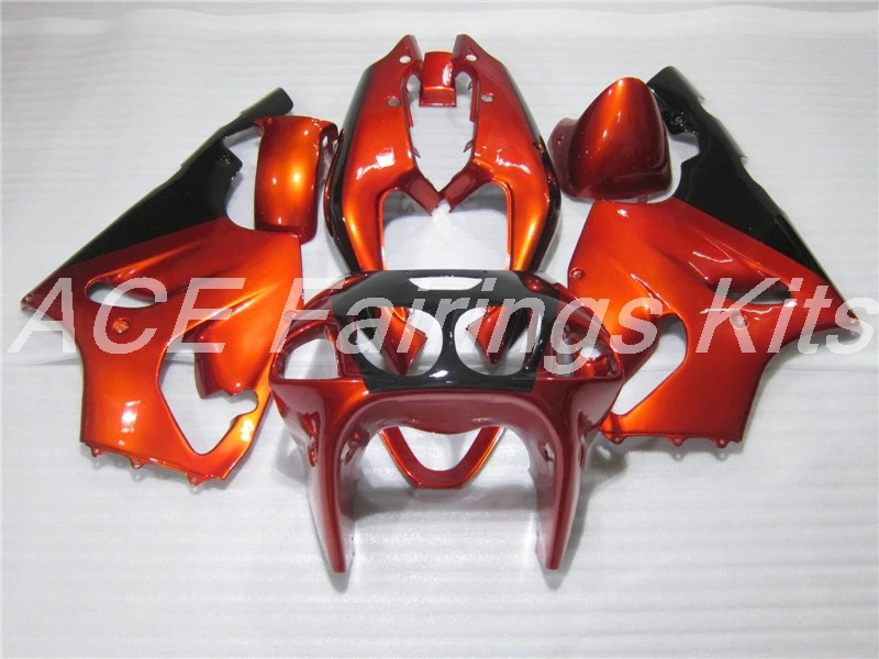 ABS обтекатель комплект подходит для Kawasaki Ninja ZX7R ZX-7R 1996-1997-2003 96 97 98 99 00 01 02 03 Обтекатели на заказ Оранжевый Черный