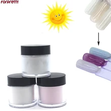 Акриловый порошок forpretty Acrilico Monomer Poeder для жидкие Типсы для наращивания ногтей изменение цвета от солнца Liqht прозрачный розовый белый цветной полимер