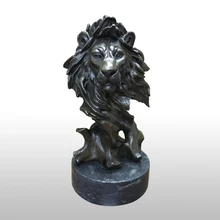 ATLIE бронзовая Львиная голова статуя животного Бюст Бронзовая Скульптура высокого класса современное искусство подарки