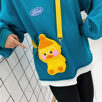 

Women Card Case Credit Card Bags Student Cute Cartoon Change Wallet Kawaii Trendy Storage Bag Silicone Mini Bag Gift for Girls