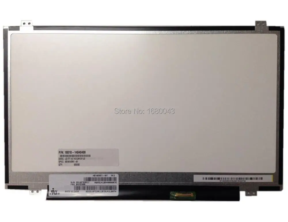 Светодиодный ЖК-экран 301 501 601 подходит для LTN140AT31 LP140WHU TPA1 B140XTN03.2 LP140WH2 TPS1 eDP 30 Pin |