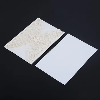 

50pcs Paper Wedding Party Invitation Cards Delicate Hollow Romantic Props Supply