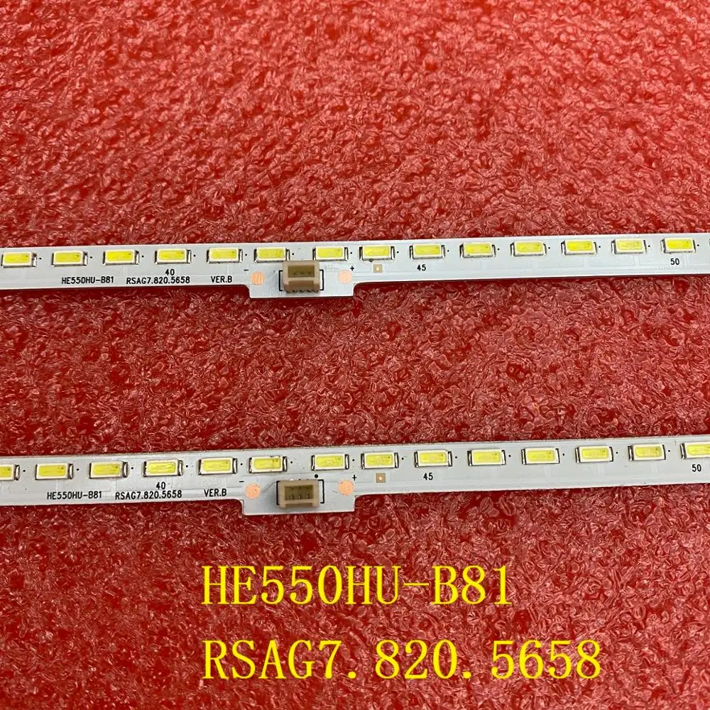 

84LED 600mm LED backlight strip For Sharp LC-55N7000U Hisense LED55K380U LT-1139663-A HE550HU-B81 RSAG7.820.5658