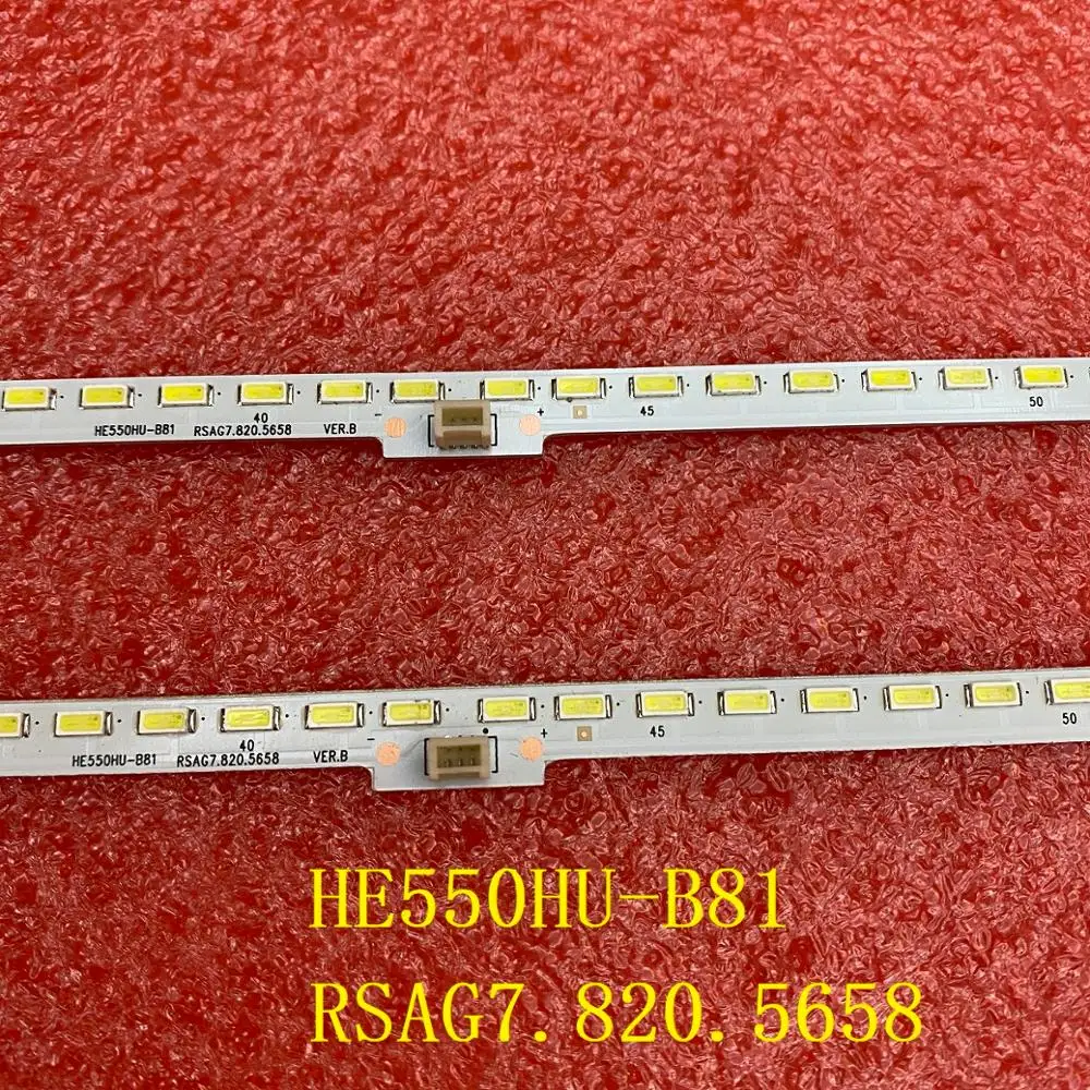 

Светодиодная лента для подсветки заднего вида, 84 светодиода, Sharp TV LC-55N7000U LED55K380U LT-1139663-A Hisense HE550HU-B81 RSAG7.820.5658