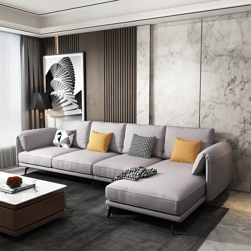

Northern European-Style Small Apartment Fabric Combination Sofa Furniture Set Modern Minimalist Disposable Science And Technolog