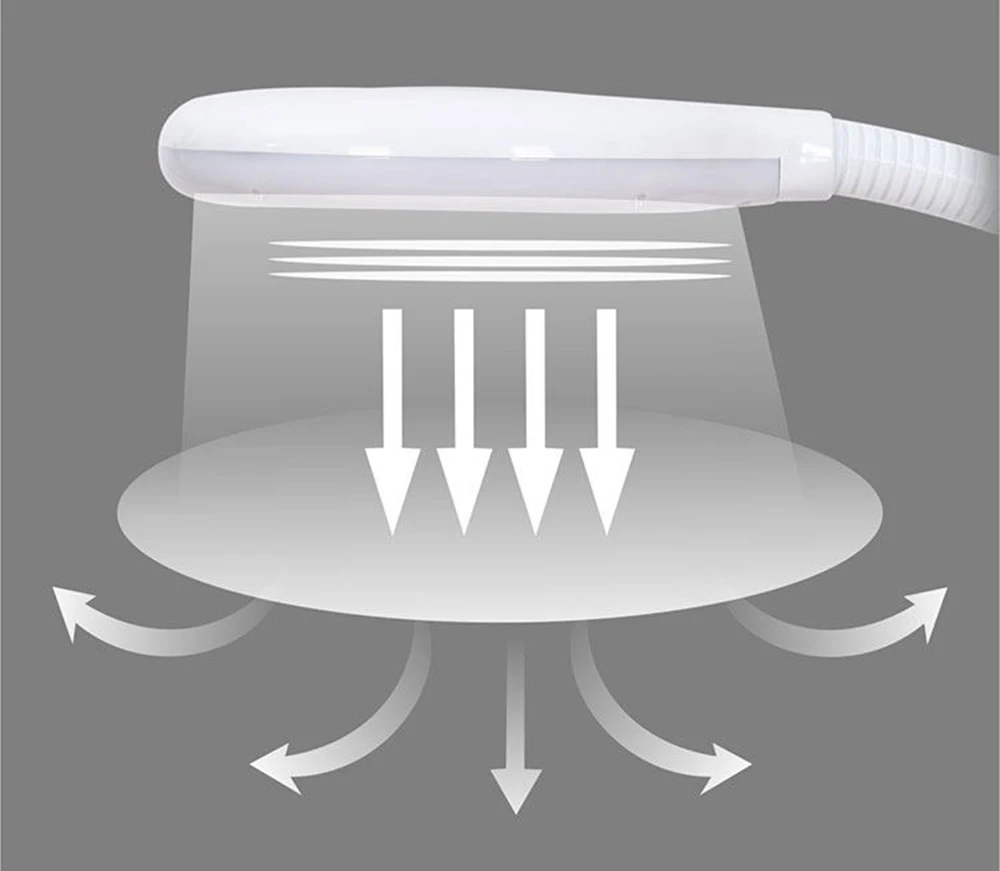220V 8X120 светодиодный увеличительный Напольная Лампа увеличительное стекло холодный свет Лен свет лица для салона красоты ногтей