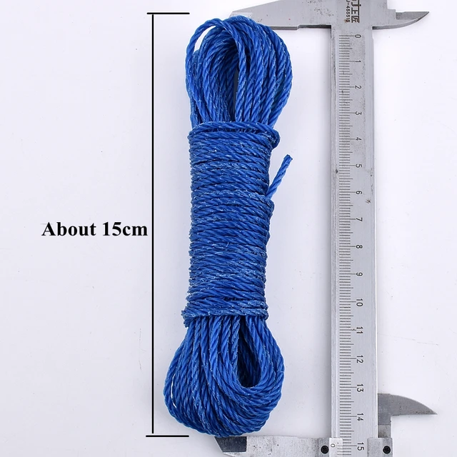 10 M/Tekercs Műanyag Kötél Otthoni Szárítókötél Esőálló Kendő Ponyvázza Az Árnyékolás Nettó Telepítést Kötő Kötelek Színes - Image 4