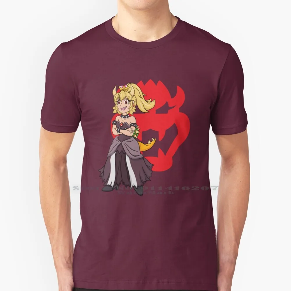 Koopa King Bowsette!! Maglietta 100% Puro Cotone Bowsette Bowser Koopa Koopa King Mushroom Kingdom Peach Peachette Super Crown