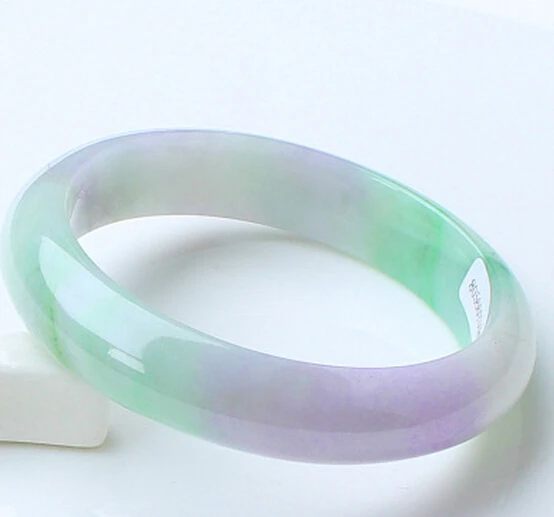 1216 + старый яма каменный браслет из натурального прозрачного камня восковые фиолетовые цветы плавающие Янь