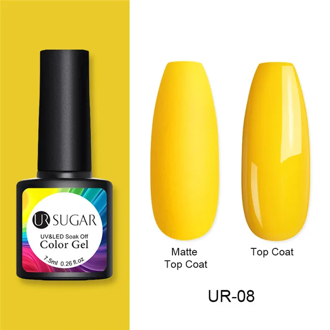 morandi8 Ur Sugar 7,5 мл матовый цветной УФ-гель для ногтей чистый лак для ногтей матовое верхнее покрытие замачиваемый Гель-лак для дизайна ногтей маникюрный лак основа сделай сам - Цвет: morandi8