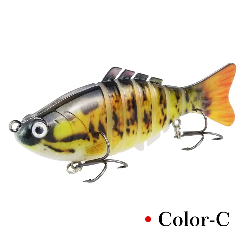5 шт./компл. 10 см 15,5 г Swimbait Приманка мульти соединенный сегмент рыбы Swimbait коленчатая приманка тяжелая приманка медленная искусственная приманка Номинальная