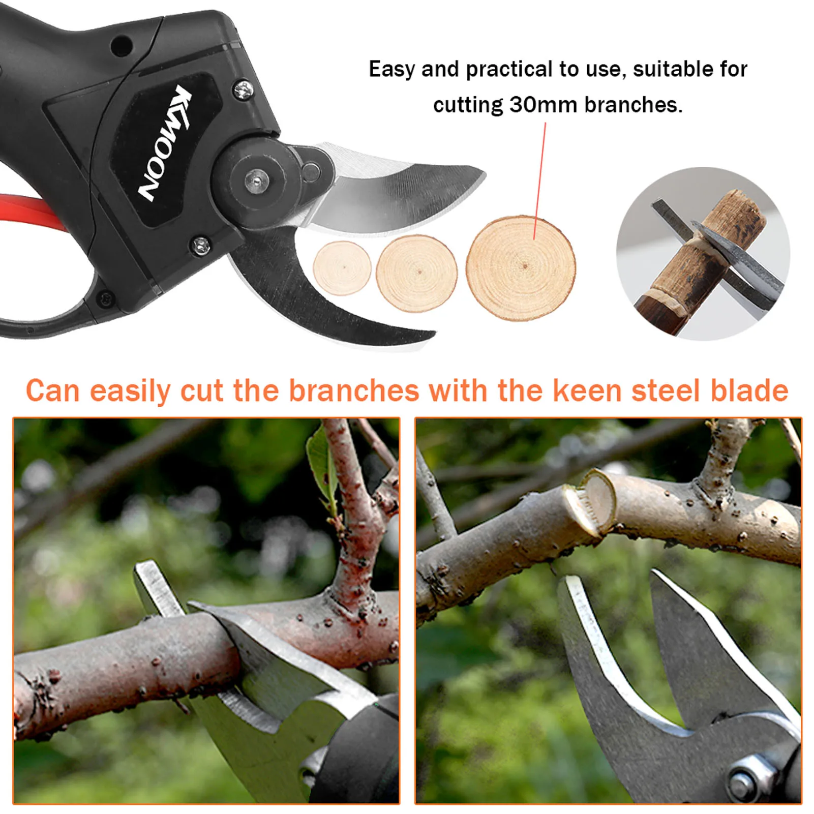 Electric Pruning Shear Battery Pruning Scissors Garden Tools Cordless  Brushless Motor 4 Inch Brush Motor For Tying Plants - Hedge Trimmer -  AliExpress