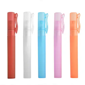 

2Pcs 10ml Empty Plastic Perfume Bottle Atomizer Spray Tube Mini Travel Refillable Bottle Empty Perfume Pen Portable Spray Tube