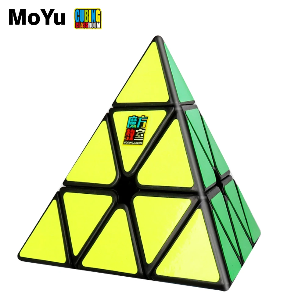 Пирамида MoYu Meilong 3x3x3 магический куб MoFangJiaoShi JINZITA 3x3 наклейки-кубики Magico подарок для