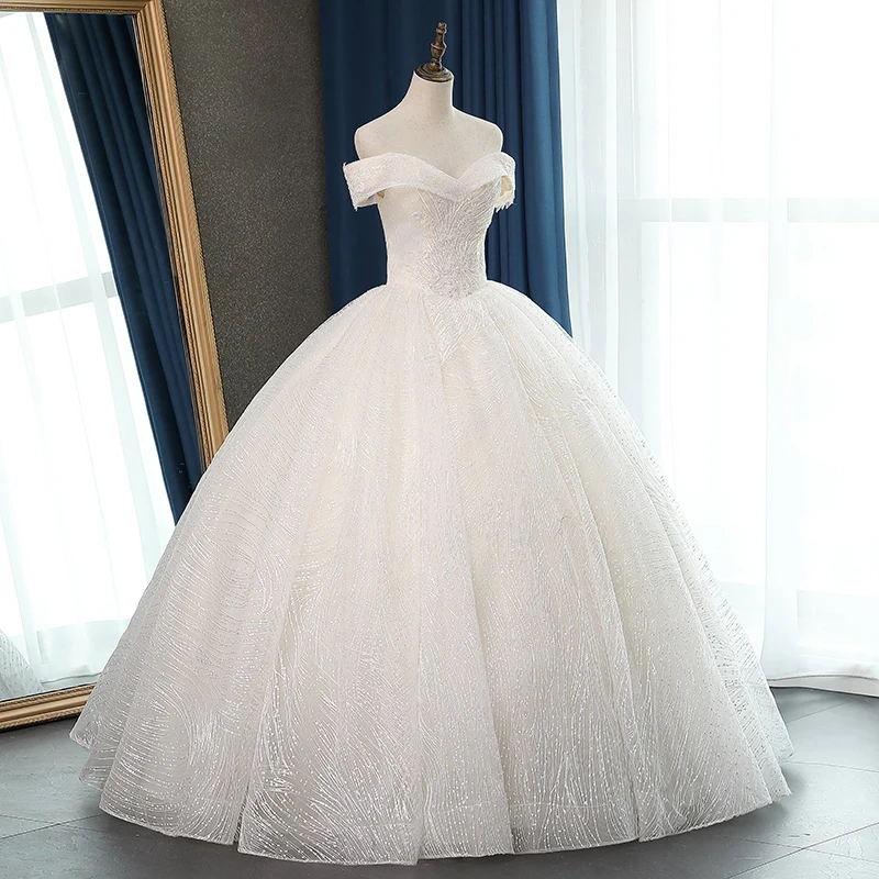 Fansmile новое качество Vestido De Noiva кружевные свадебные платья размера плюс Индивидуальные свадебные платья свадебное платье FSM-057F