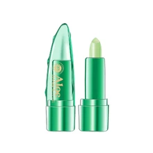 Алоэ Вера меняющий цвет увлажняющий бальзам для губ анти-сушка гладкие тонкие линии изменение температуры цветная помада
