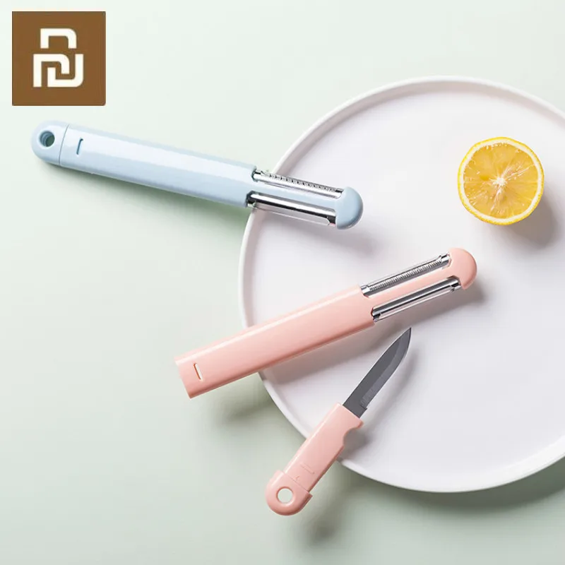Xiaomi Wuming портативный многофункциональный нож для фруктов Овощечистка