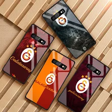 Турция Galatasaray волк для samsung Galaxy NOTE 8 9 S8 S9 S10 плюс A6 A6S A8 A7 J6 J8 чехол из закаленного стекла для телефона