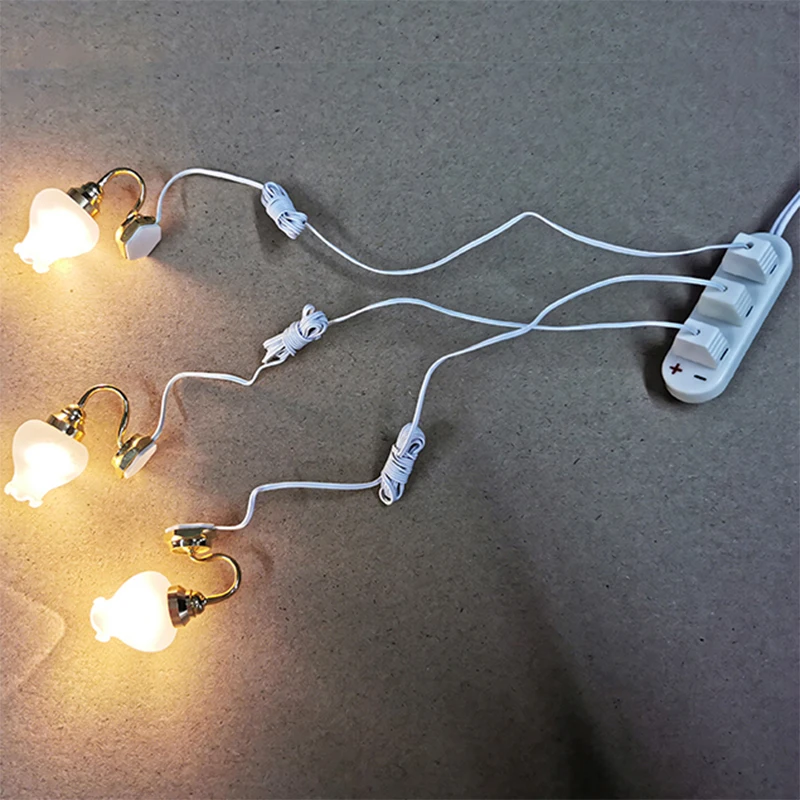 Dollhouse Miniature 5V LED Bulb Wall Lamp Light Designed With USB Interface 