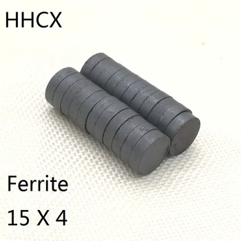 

10pcs/lot Y30 Disc Ferrite Magnet 15*4 Permanent magnet 15x4 Black Round Speaker magnet 15 x 4