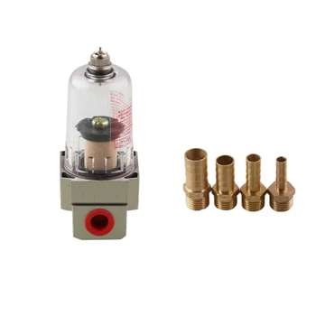 

Oil Catch Can Air Filter Engine Separator with 4 Adapter for Honda Civic Ford