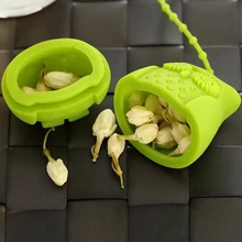 1 шт. Мини Сова чайные пакетики ситечки Силиконовый Фильтр размером с чайную ложку заварки силикагель фильтрация силиконовый вкладыш для заварки чая