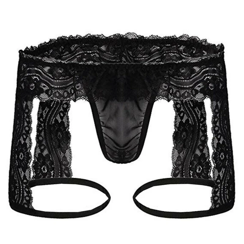 Lace Gay Thong Sissy Men's Panties Sexy Underwear Men Lingerie Underpants Enhance Pouch Bikini Hollow Out Briefs Jockstrap A50 men underwear