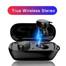 T2C TWS Беспроводные Мини Bluetooth наушники для Xiaomi huawei мобильный стерео наушники спортивные наушники с микрофоном портативная зарядная коробка