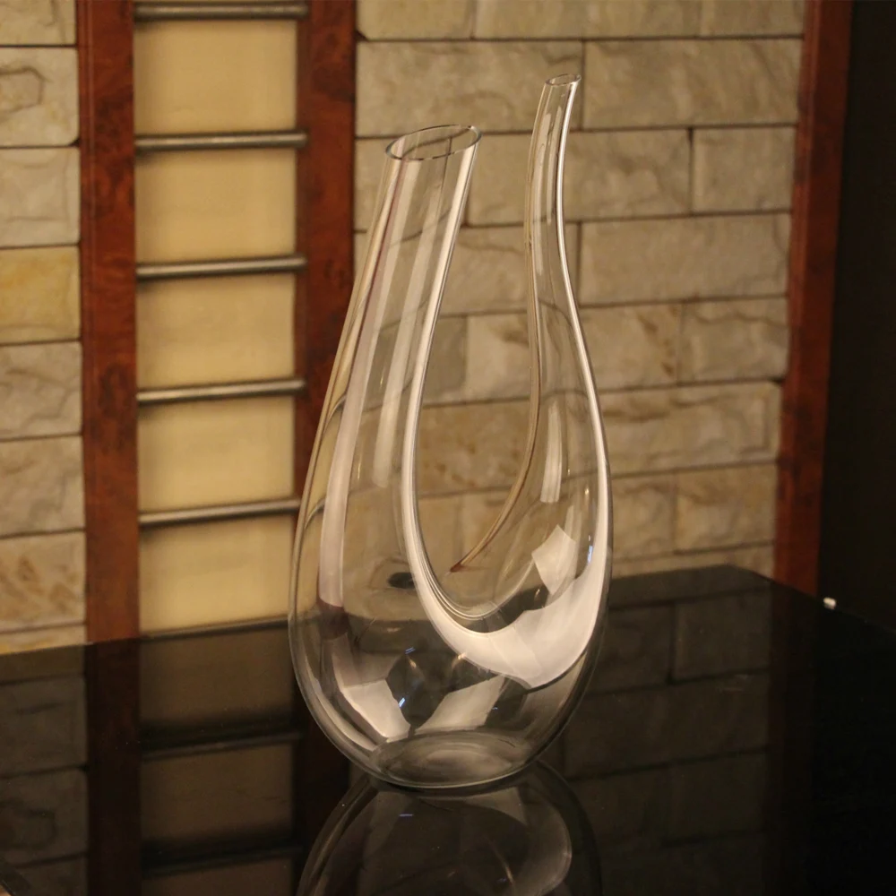 Лебедь u-образный винный графин дизайн Улитка Стиль Графин красное вино Carafe1500ml бессвинцовый стеклянный графин превосходный винный аэратор