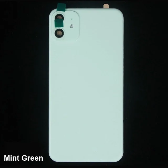 ПВХ защитная пленка для iPhone XR замена на iPhone 11 задняя пленка чехол мягкий ПВХ задний экран протектор защитный чехол - Цвет: Mint Green